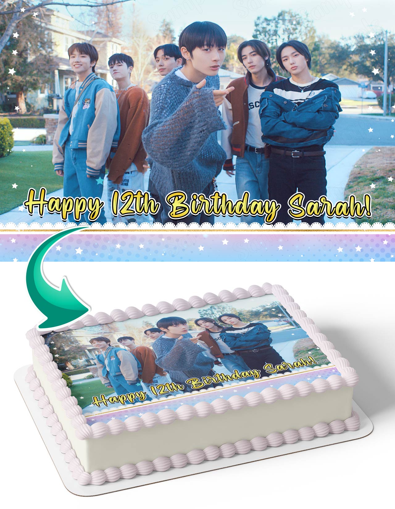 BOYNEXTDOOR ソンホ バースデープレート BoyNextDoor Kpop Edible Cake Toppers – Ediblecaketopper