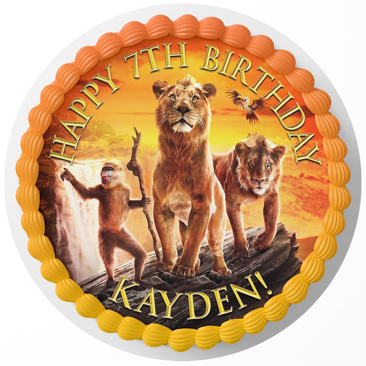 Mufasa The Lion King Movie 2024 Edible Cake Toppers Round