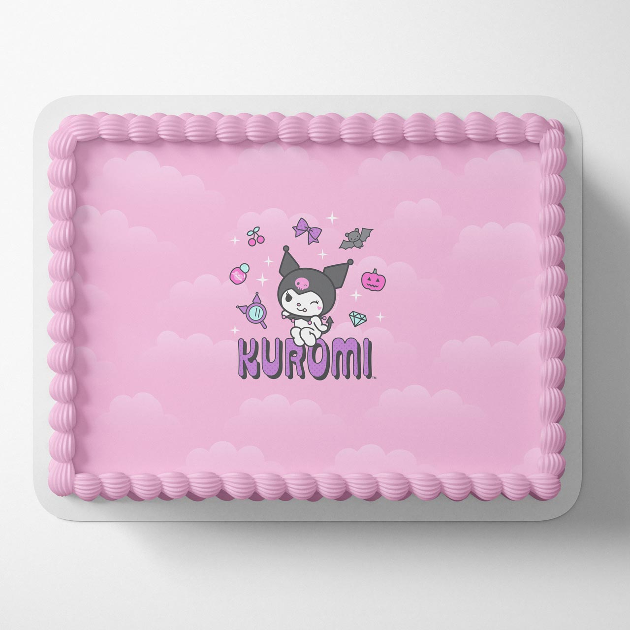 Kuromi Pink MMP Edible Cake Topper | Personalized Frosting Sheet