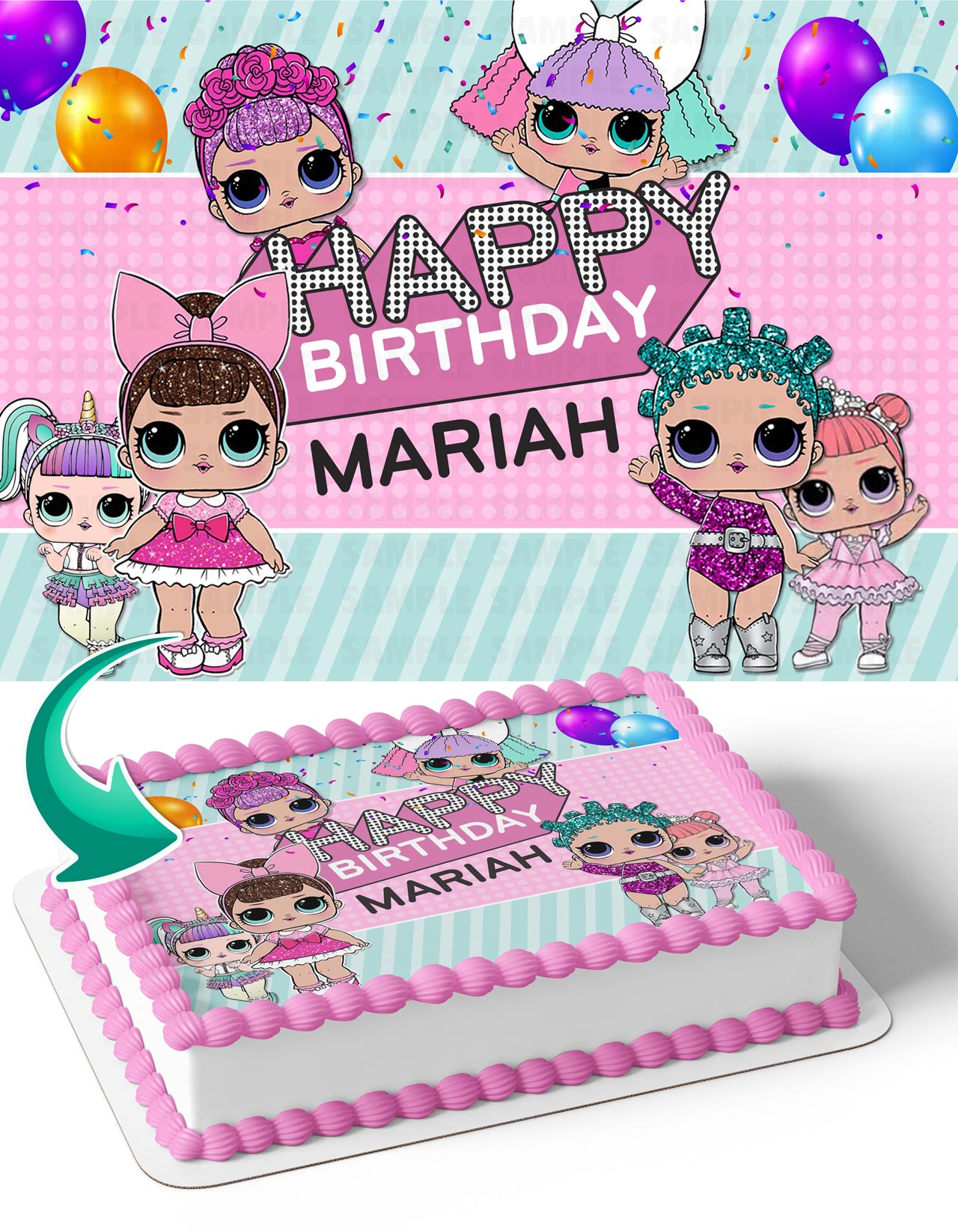 LOL Surprise Dolls SP Edible Cake Toppers – Edible Cake Topper Corp