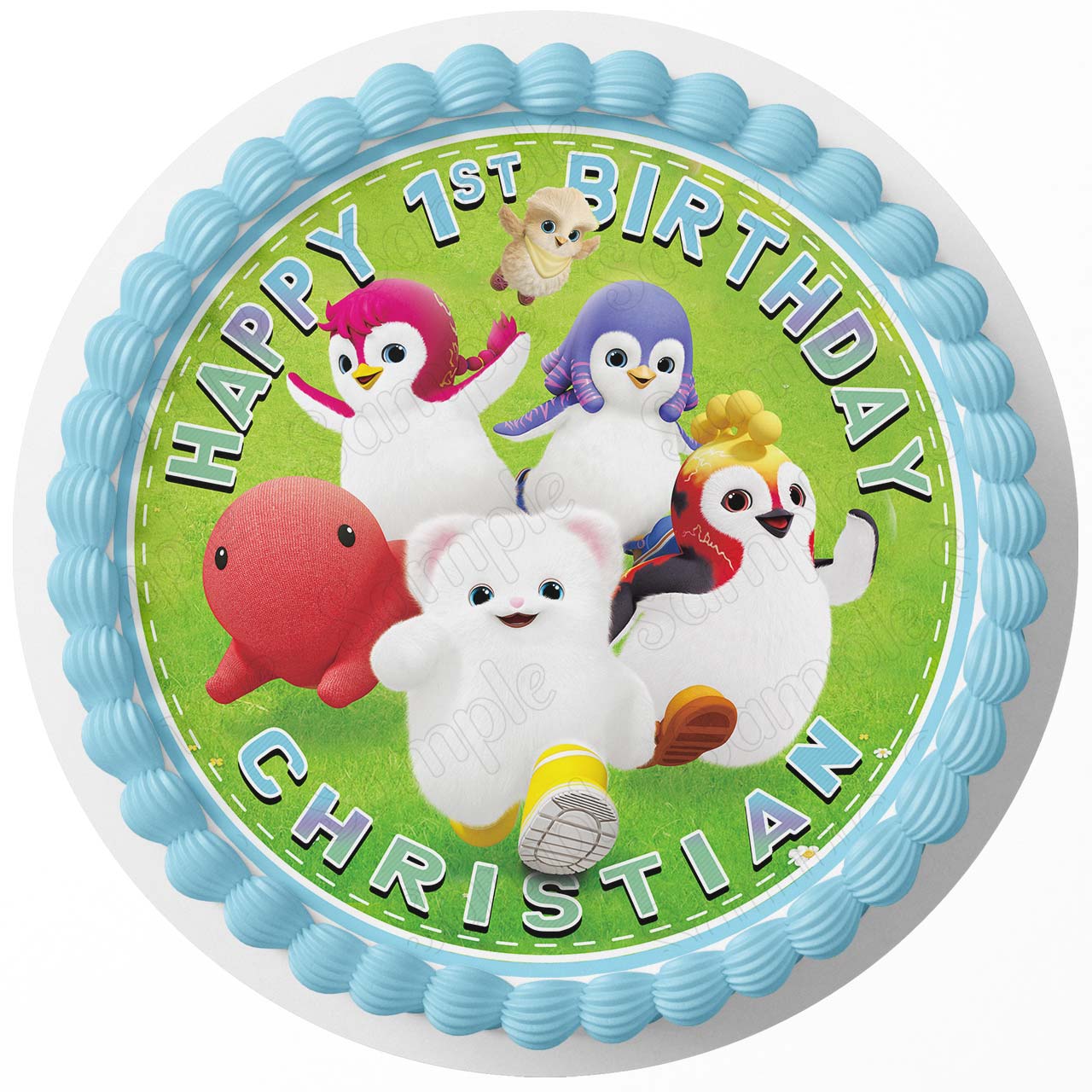 Badanamu Edible Cake Toppers Round Edible Cake Topper Corp