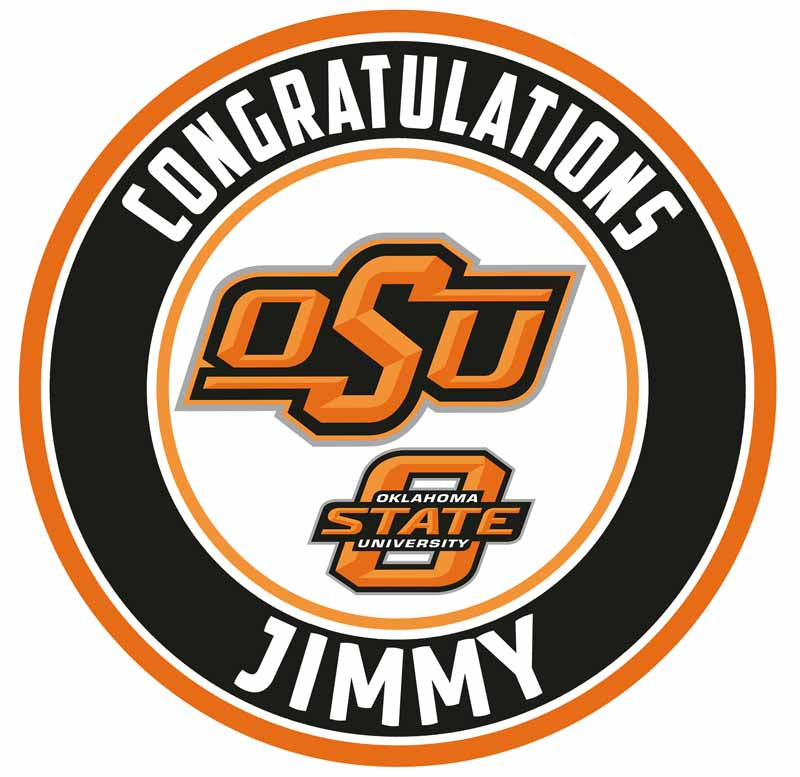 Oklahoma State Cowboys Edible Cake Toppers Round Edible Cake Topper Corp