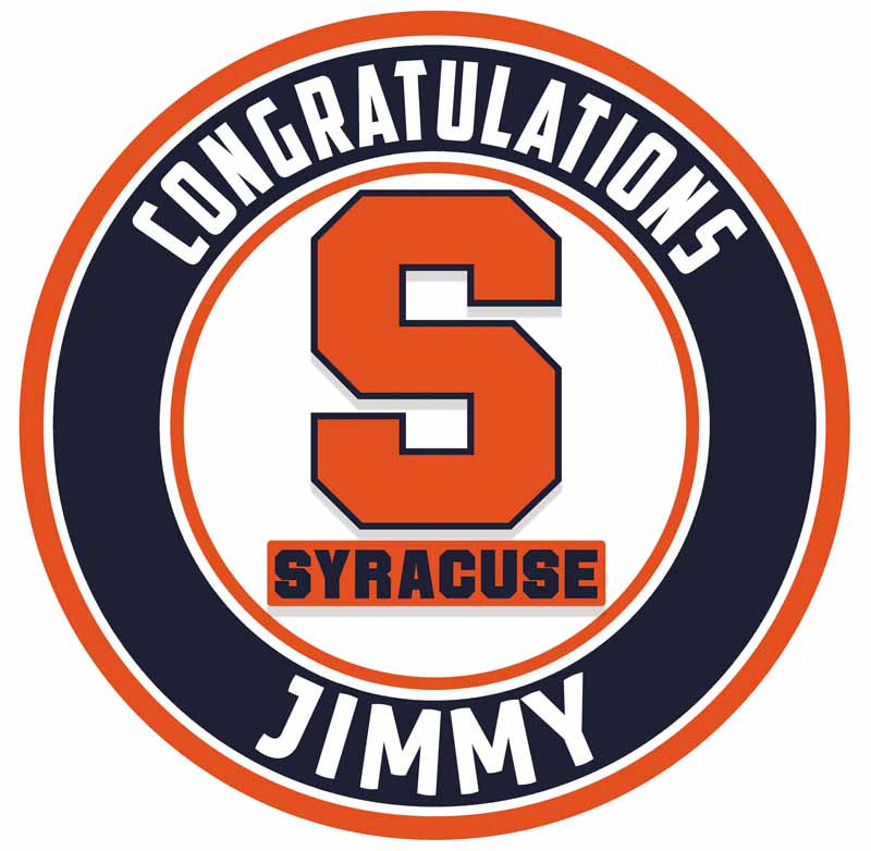 Syracuse Orange 2 Edible Cake Toppers Round Edible Cake Topper Corp