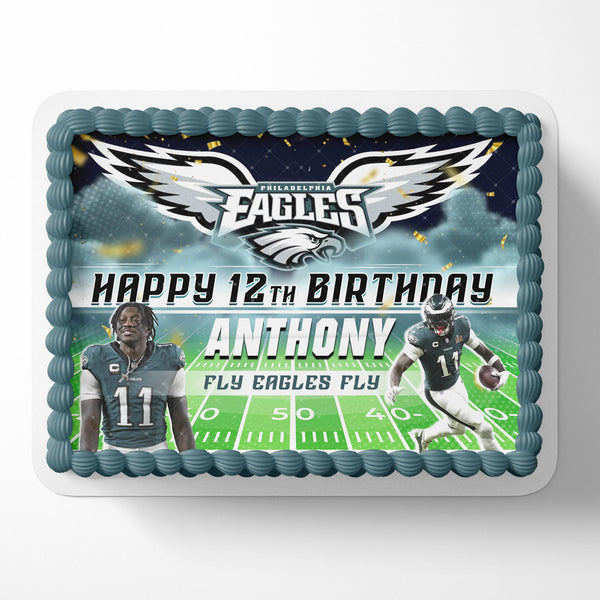 AJ Brown NFL Philadelphia Eagles Edible Cake Toppers