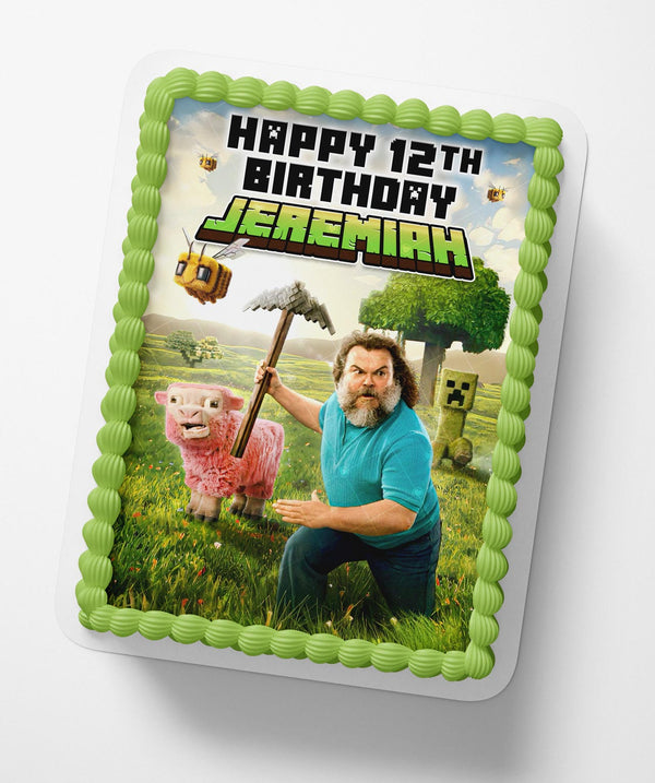 A Minecraft Movie 2025 Edible Cake Toppers