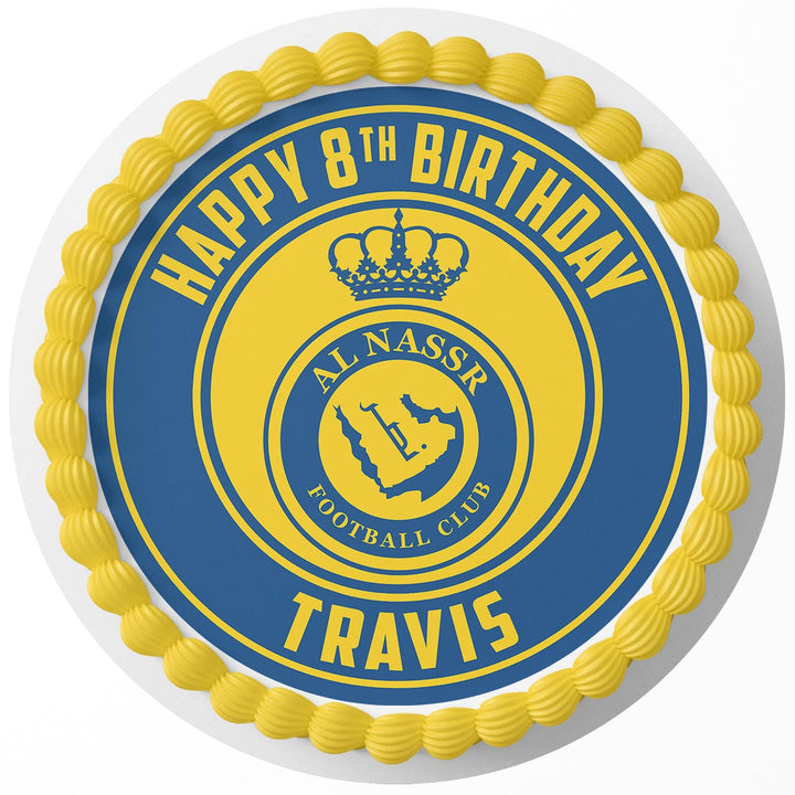 Al Nassr FC Rd Edible Cake Toppers Round
