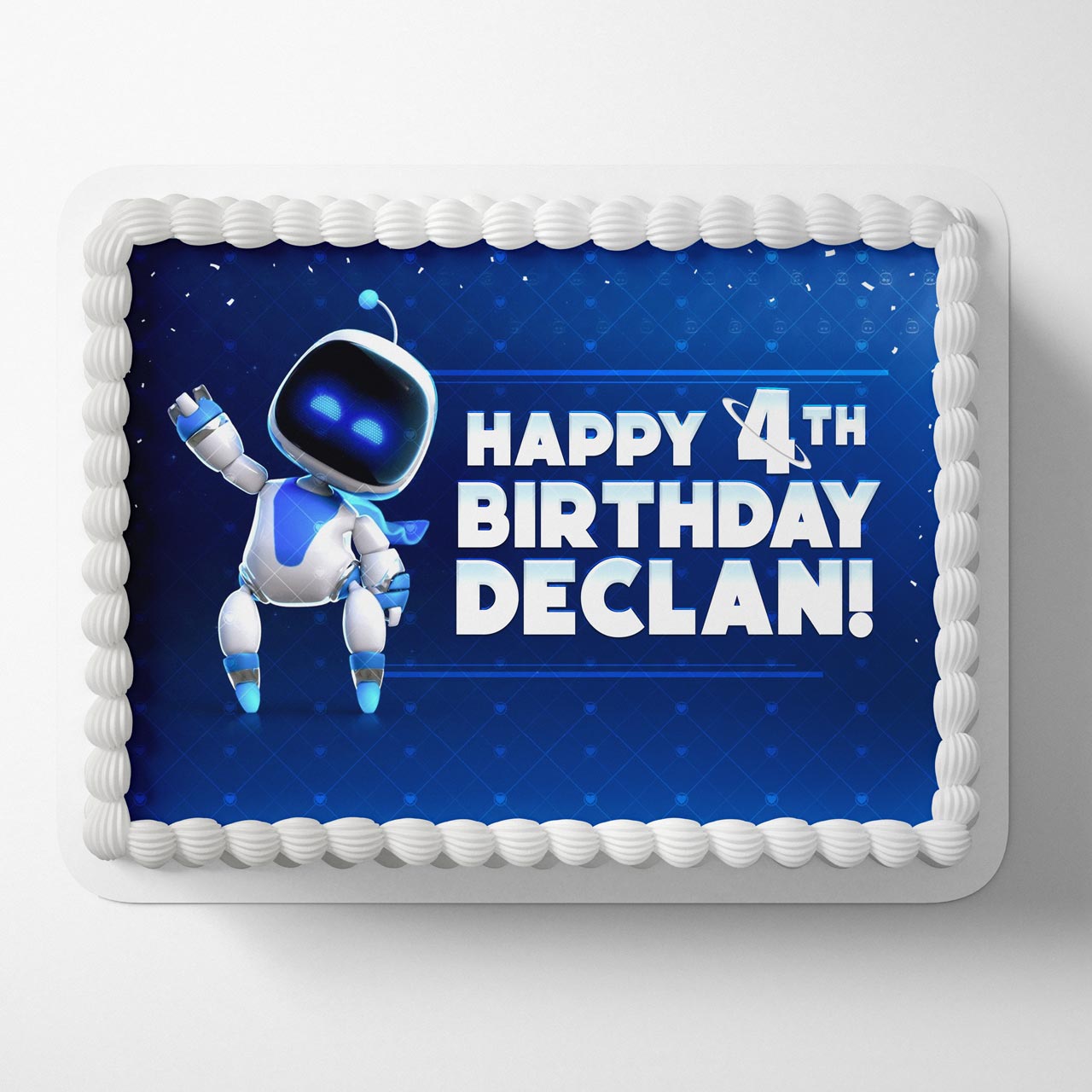 Bot Cake Astro Bot Game PS5 ABG Edible Cake Toppers – Ediblecaketopper