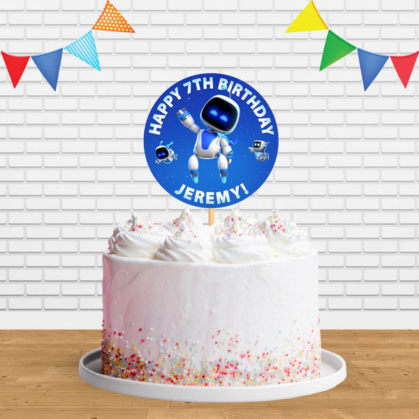 Astro Bot Game PS5 Cake Topper Centerpiece Birthday Party Decorations