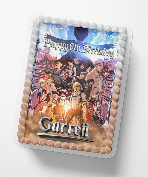 Attack on Titan The Last Attack Edible Cake Toppers