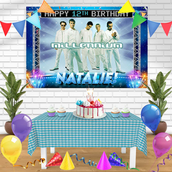 Backstreet Boys Millennium Album Birthday Banner Personalized Party Backdrop Decoration