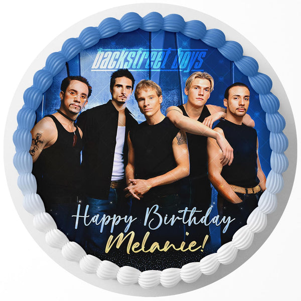 Backstreet Boys Edible Cake Toppers Round