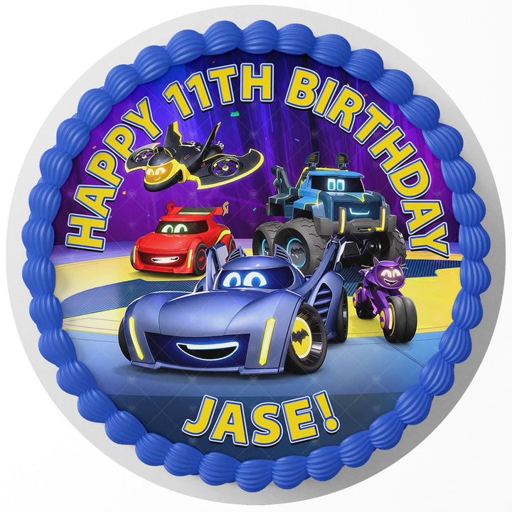 Batwheels  Edible Cake Toppers Round