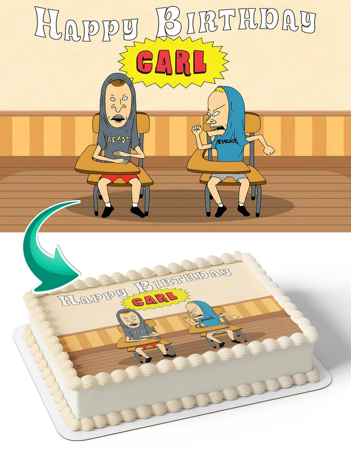 Beavis Cake Beavis and butthead BB Edible Cake Toppers – Ediblecaketopper