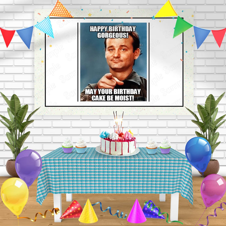 Bill Murray Meme Bn Birthday Banner Personalized Party Backdrop Decoration