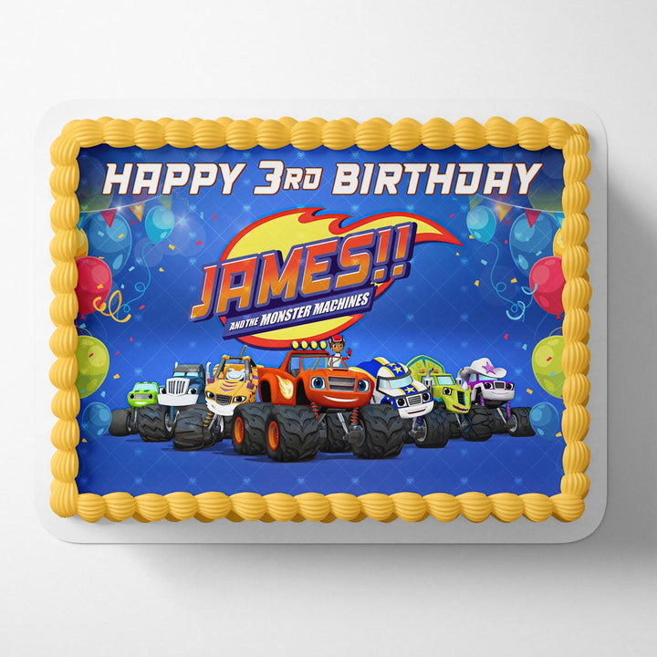 Blaze and the Monster Machines BMM Edible Cake Toppers – Ediblecaketopper