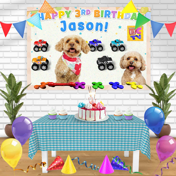 Brain Candy TV Kids Dog Bn Birthday Banner Personalized Party Backdrop Decoration