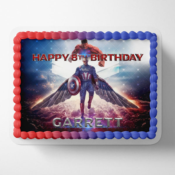Captain America Brave New World Edible Cake Toppers