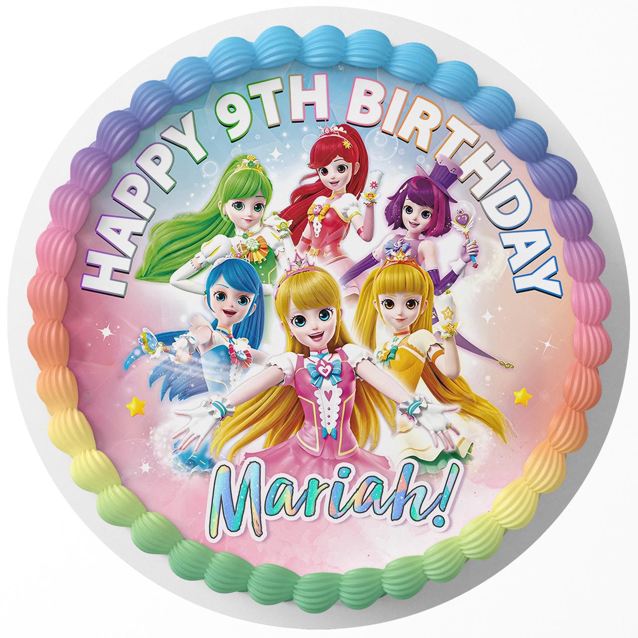 Catch Teenieping Girls Rd Edible Cake Toppers Round – Ediblecaketopper