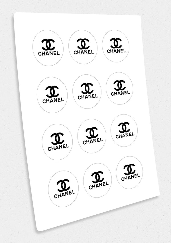 Chaniel Fashion Luxury Edible Cupcake Toppers
