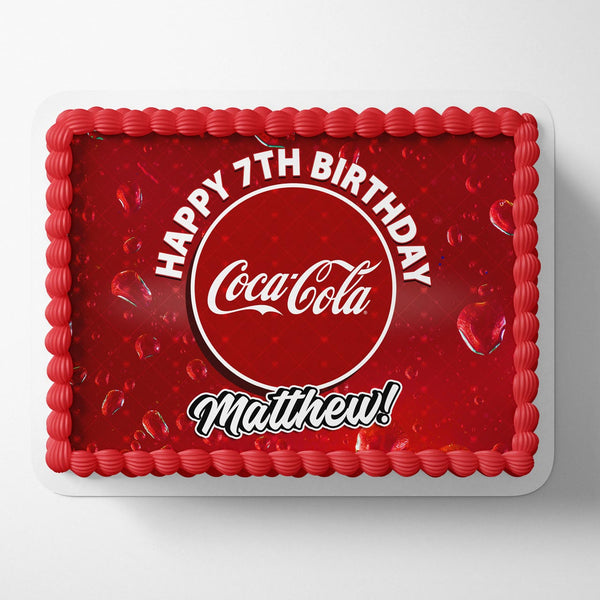 Cocacola CC Edible Cake Toppers