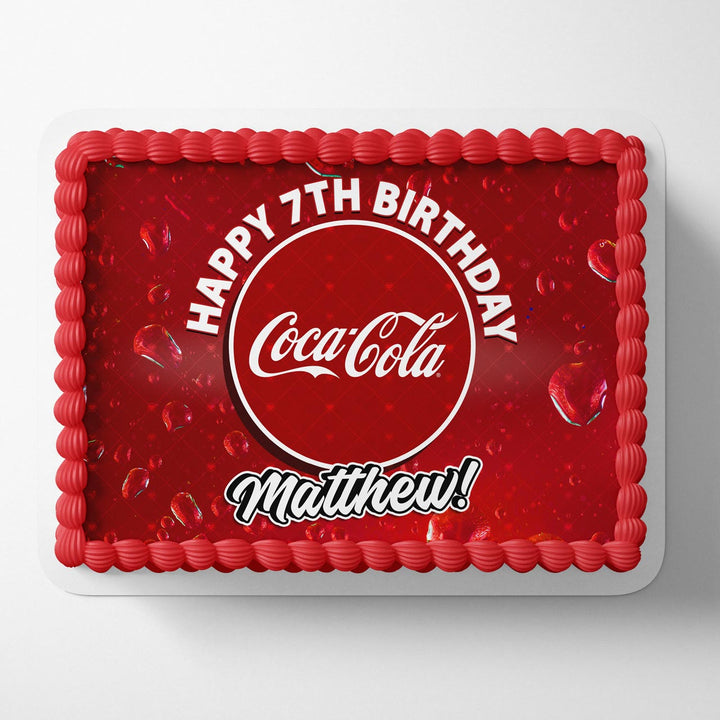 Cocacola CC Edible Cake Toppers
