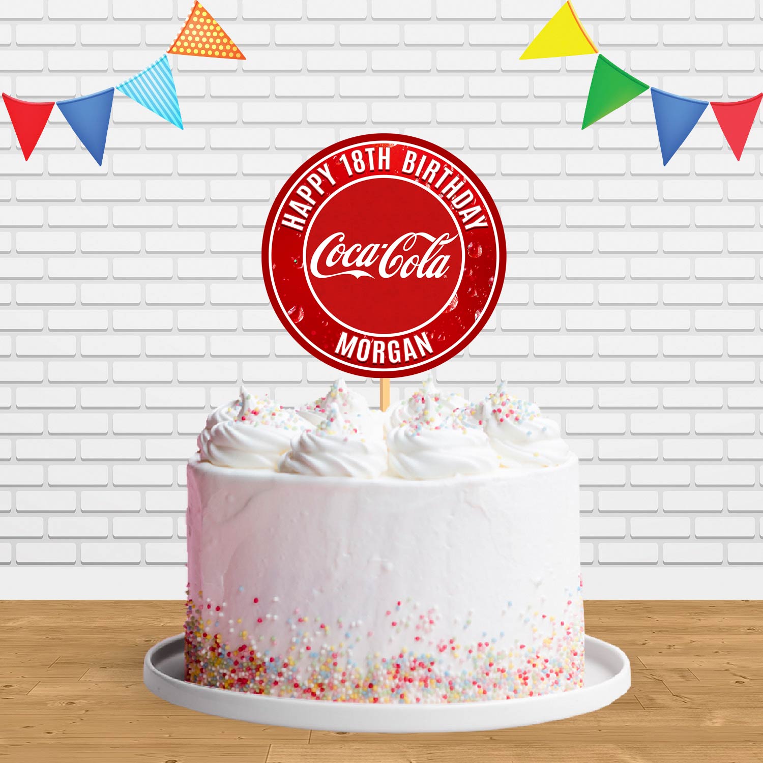 Cocacola Cake Topper Centerpiece Birthday Party Decorations ...