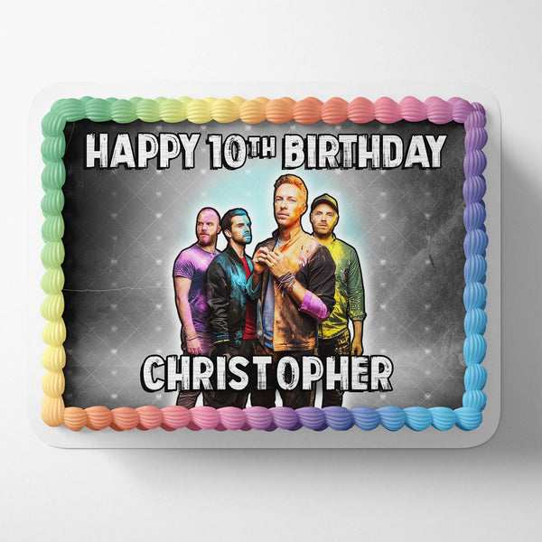 ColdPlay Band Edible Cake Toppers