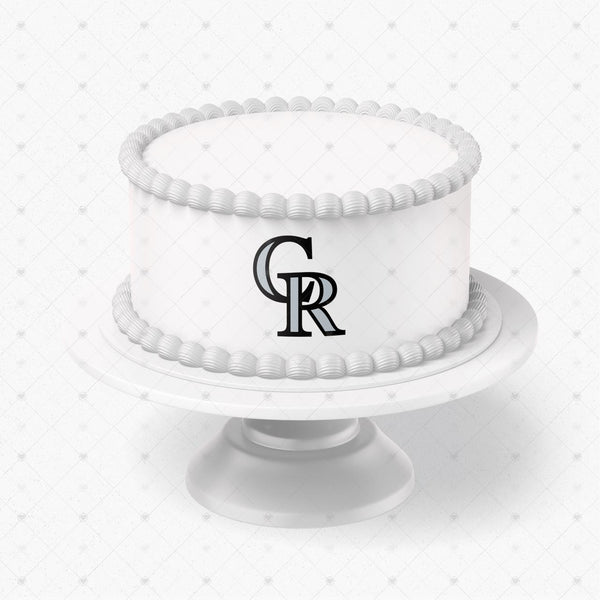 Colorado Rockies Logo Edible Cake Toppers Logos
