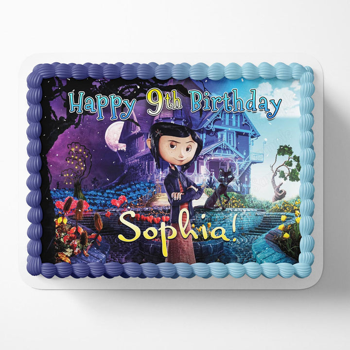 Coraline Movie Neil Gaiman Edible Cake Toppers