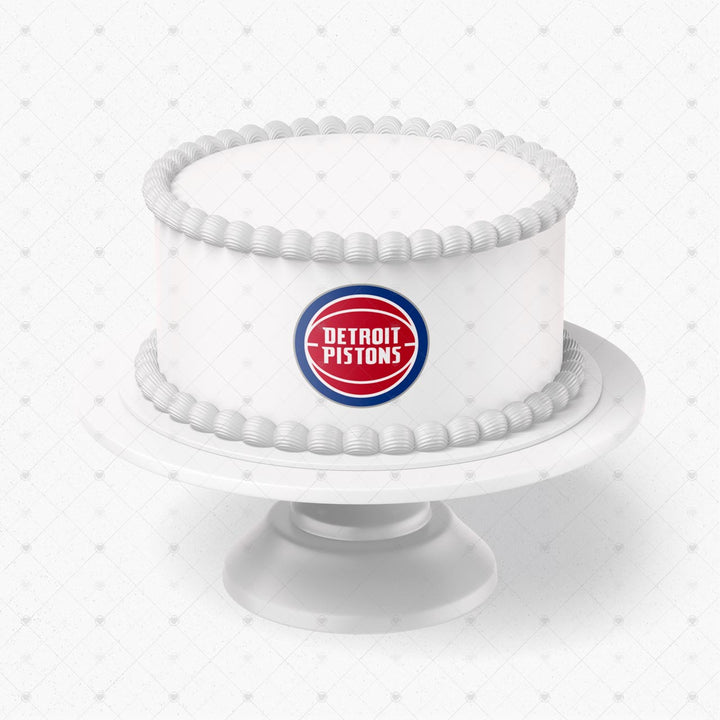Detroit Pistons Logo Edible Cake Toppers Logos