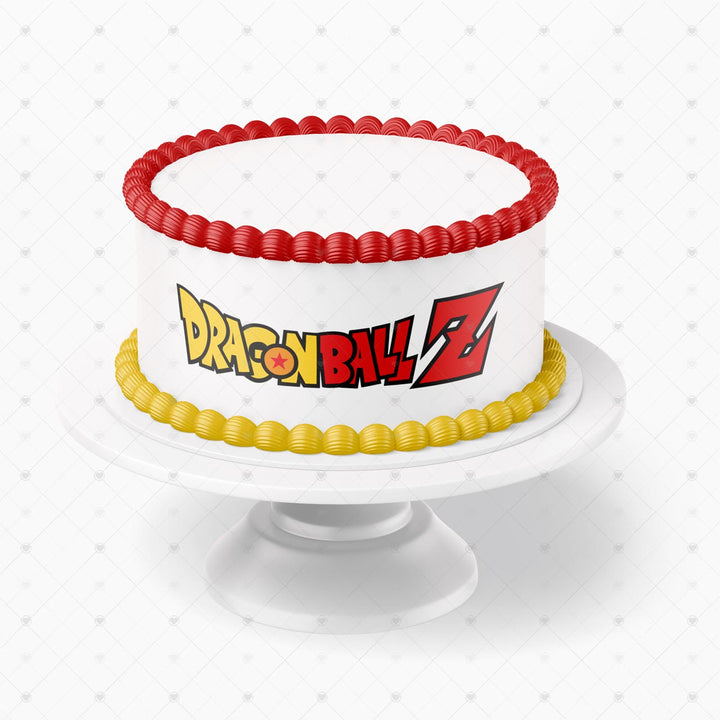 Dragon Ball Z Logo DRB Edible Cake Toppers Logos