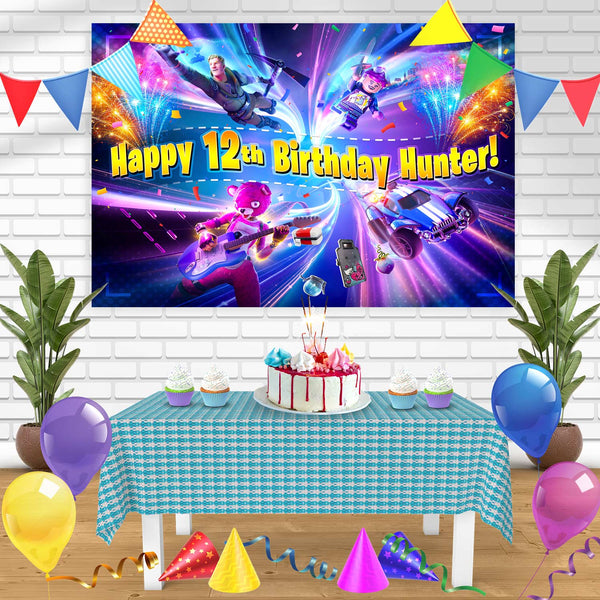 Fortnite Epic Games 2024 Bn Birthday Banner Personalized Party Backdrop Decoration