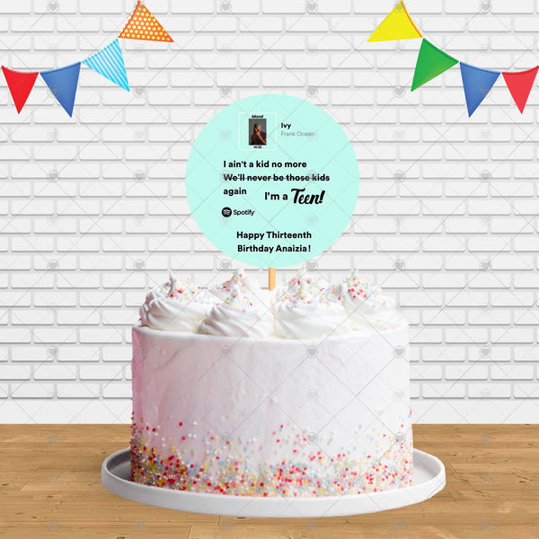 Frank Ocean Ivy Thirteenth Kid No More Teen Cake Topper Centerpiece Birthday Party Decorations
