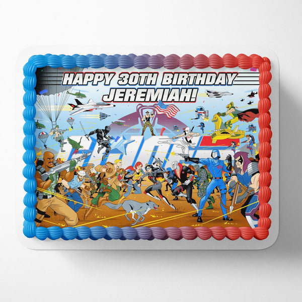 GI Joe A Real American Hero TV Series Edible Cake Toppers