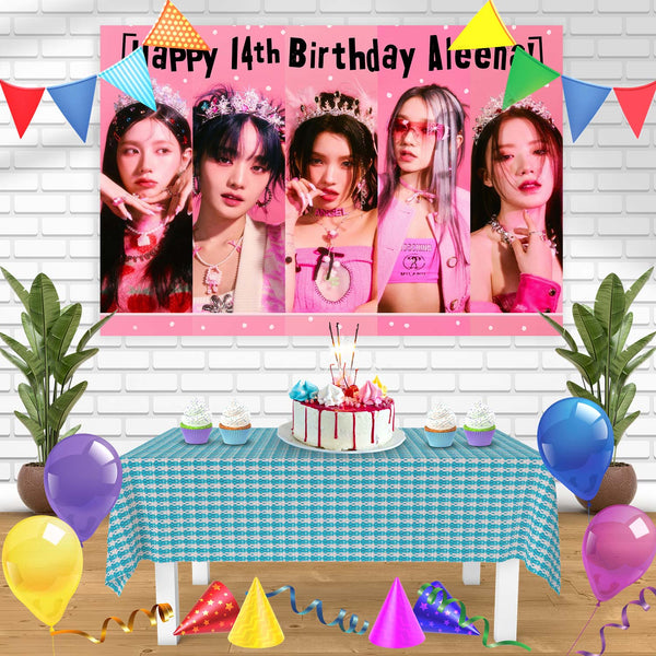 G DLE K Pop Group Bn Birthday Banner Personalized Party Backdrop Decoration