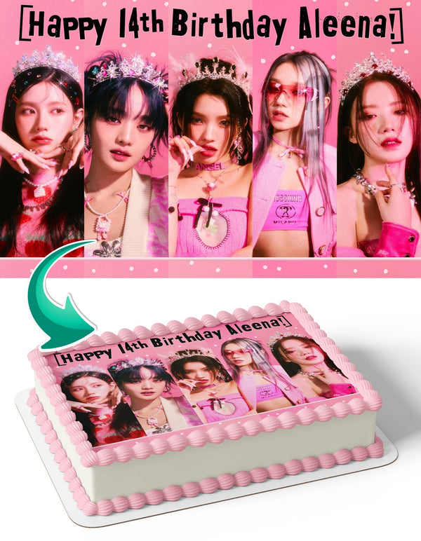 G I DLE K Pop Group Edible Cake Toppers