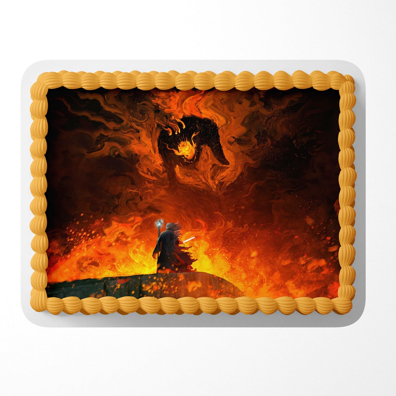 Gandalf vs Balrog G9B Edible Image Cake Topper Personalized Birthday S ...