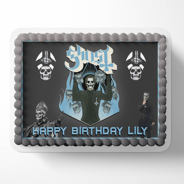 Ghost Rock Band Edible Cake Toppers