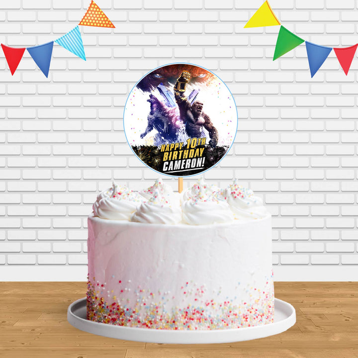 Godzilla x Kong The New Empire Ct Cake Topper Centerpiece Birthday Party Decorations