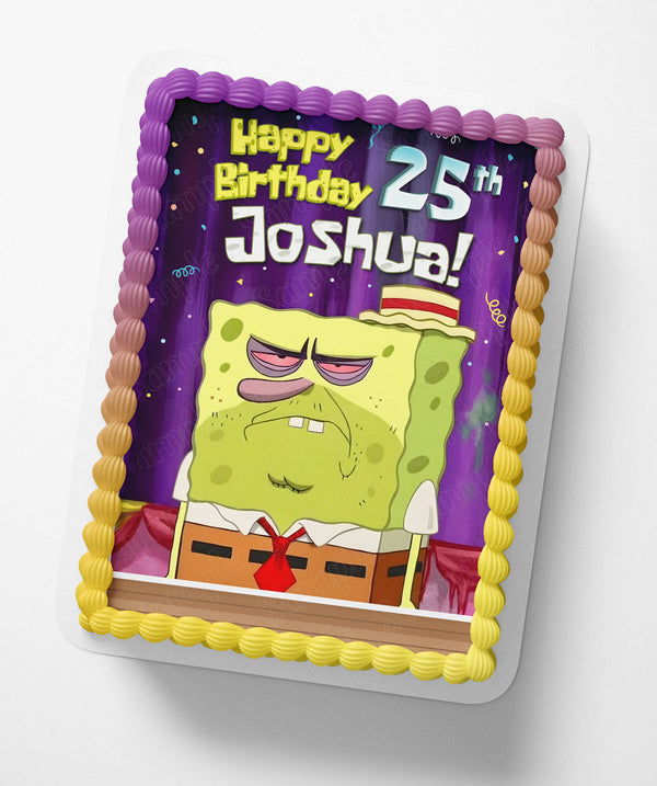 Goofy Goober Drunk Spongebob Meme Pt Edible Cake Toppers