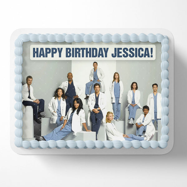 Greys Anatomy Medical Series Edible Cake Toppers