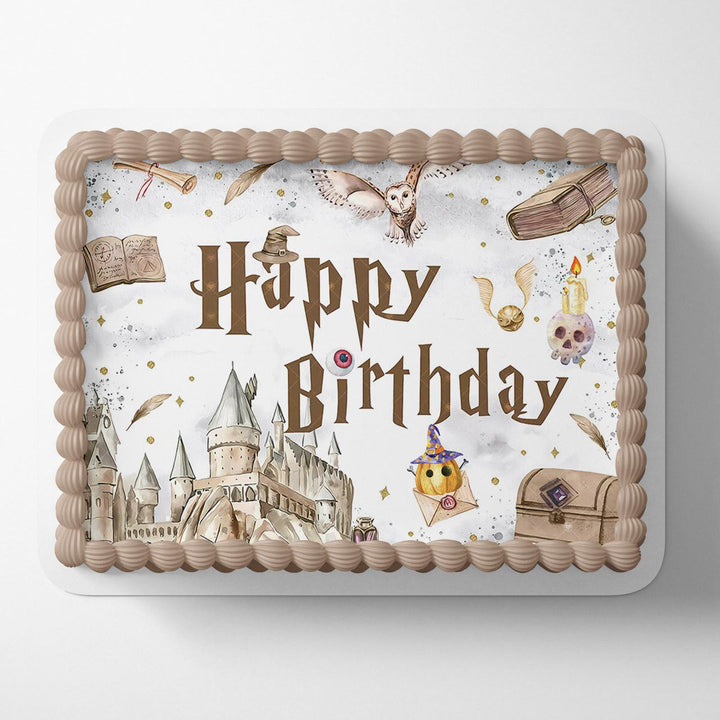 Harry Potter Hogwarts School of Witchcraft and Wizardry Edible Cake Toppers