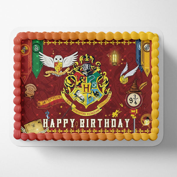 Harry Potter Hogwarts School of Witchcraft and Wizardry HPW Edible Cake Toppers