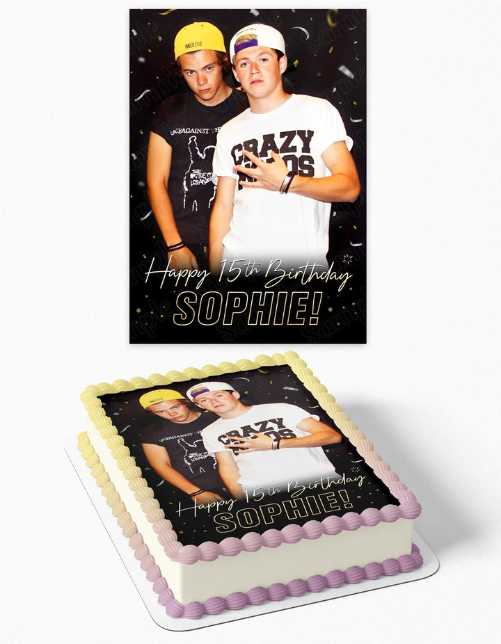 Harry and Niall Frat Boy Edible Cake Toppers