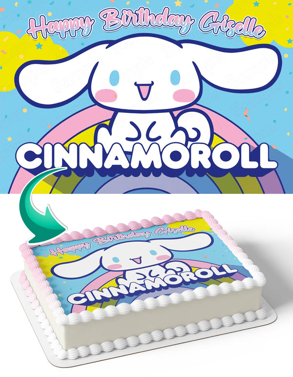 Hello Kitty Cinnamoroll Kawaii Sanrio BPY Edible Cake Toppers