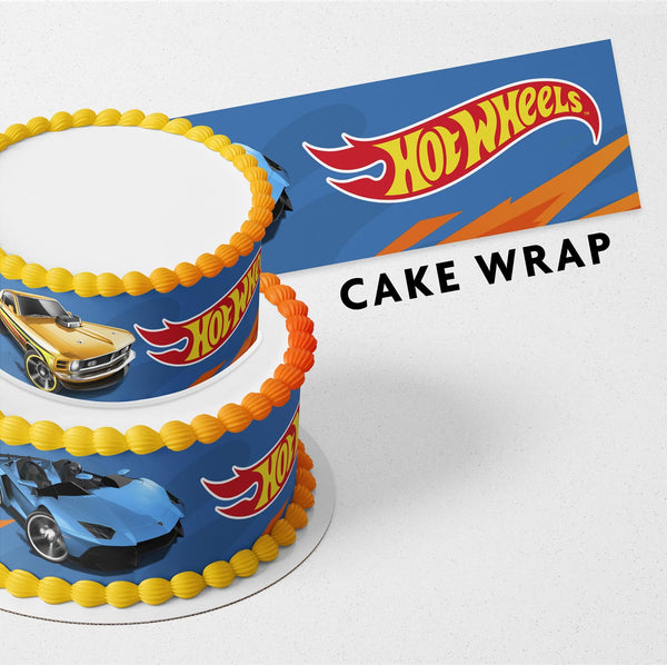 Hot Wheels Cars Collectors Strips Edible Cake Toppers Cake Wraps