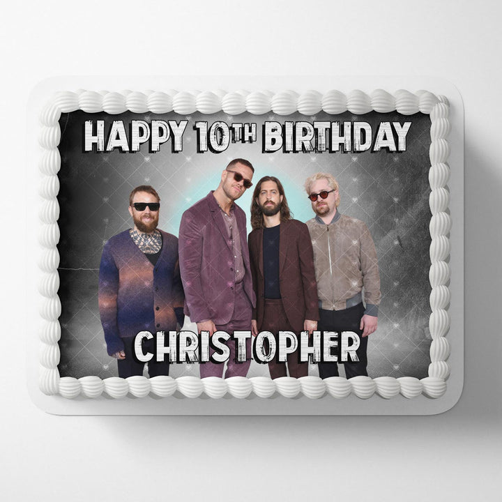 ImagineDragons Band Edible Cake Toppers