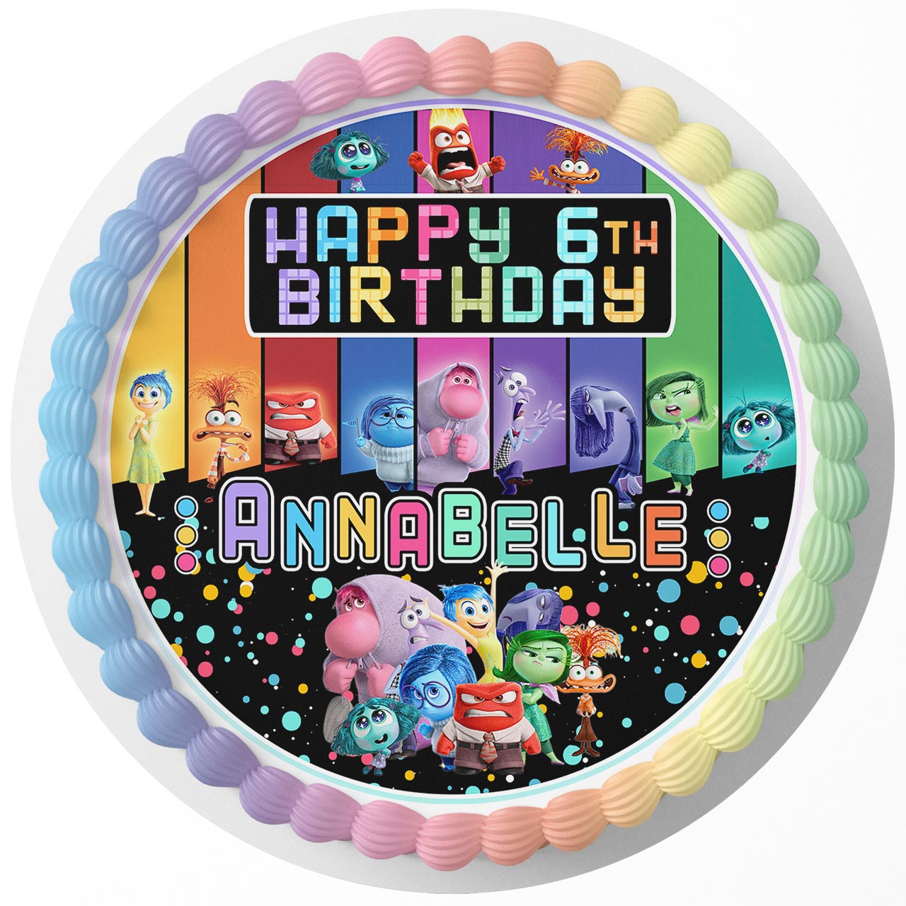 Inside Out 2024 Rd Edible Cake Toppers Round – Ediblecaketopper