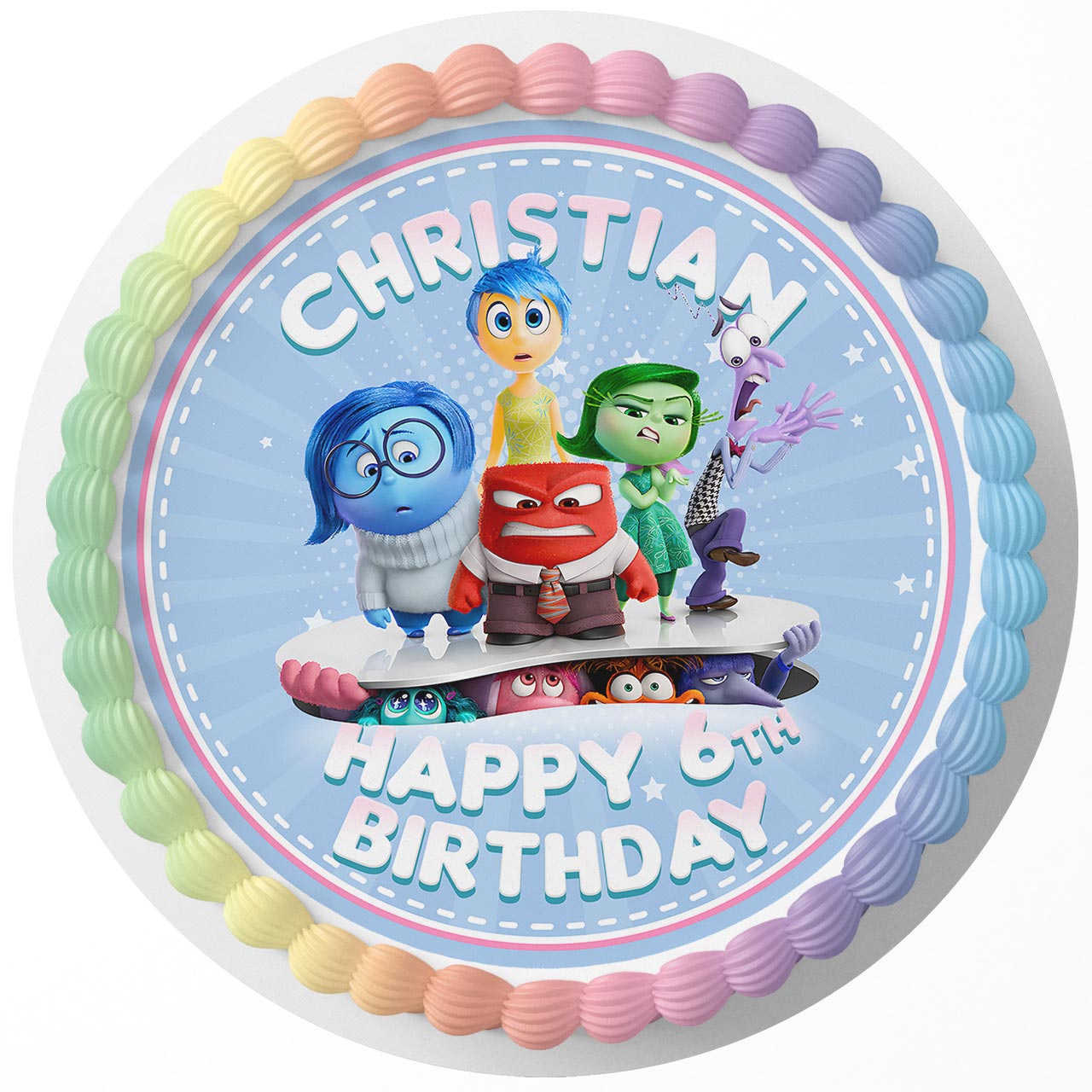 Inside Out 2 R Rd Edible Cake Toppers Round – Ediblecaketopper