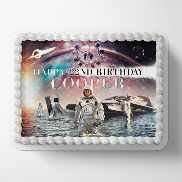 Interstellar Space Nasa Movie 2014 Edible Cake Toppers